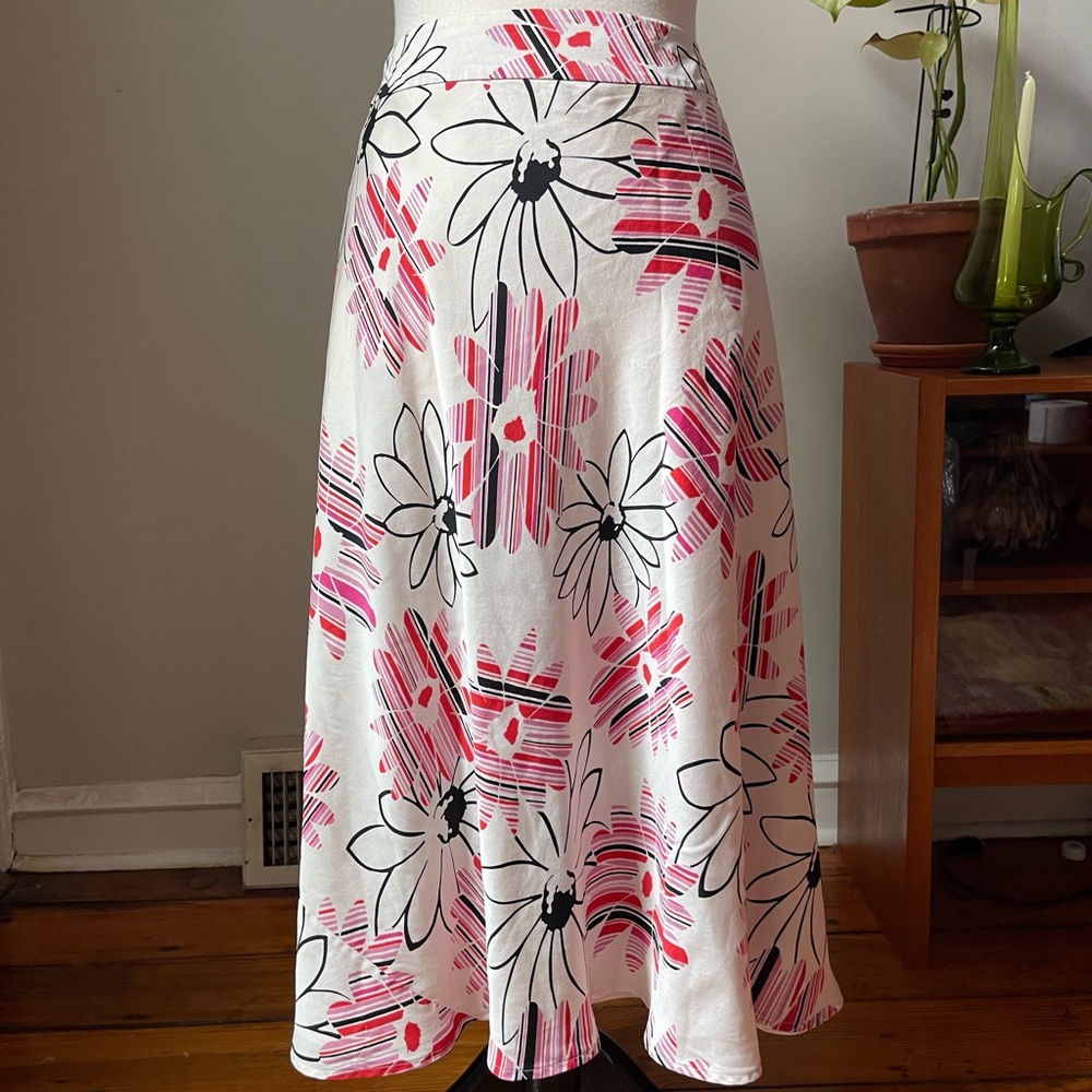 vintage floral midi skirt🌺